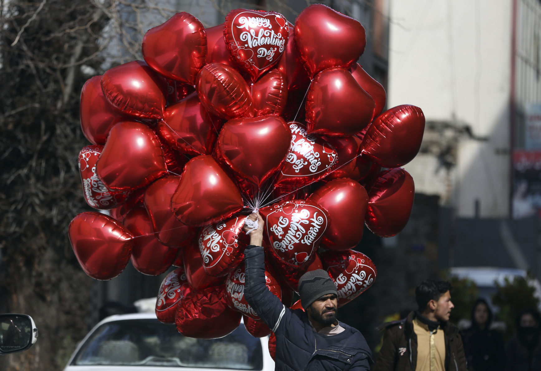 APTOPIX Afghanistan Valentine's Day